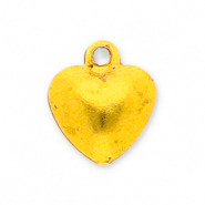 Metal charms little bells heart Gold