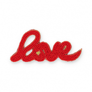 Brooches "Love" Red-Gold