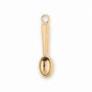 Metal charms spoon Gold