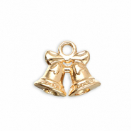 Metal charms Christmas bells Gold