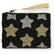 Pouch stars Black-Silver-Gold