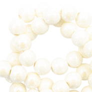 Beads Ceramic 6mm Off White