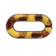 Acrylic chain 20mm loose links Golden Brown