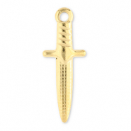 Stainless steel charms dagger Gold