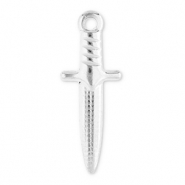 Stainless steel charms dagger Silver