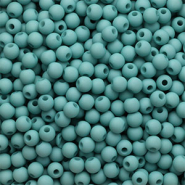 4 mm acrylic beads Aqua Green