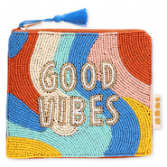 BY31&reg; Pouch "Good vibes" Gold-White-Blue-Multicolour
