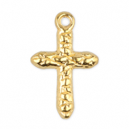 Stainless steel charms cross Gold