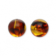 16 mm acrylic beads round Orange Brown