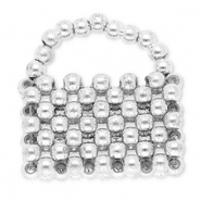 Statement charms handbag Silver