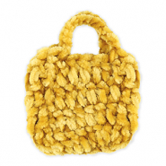 Handmade crocheted bags Ochre Yellow