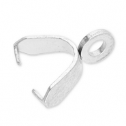 Stainless steel findings pinch bail Silver