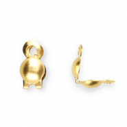 Stainless steel findings calottes 2.4mm Gold
