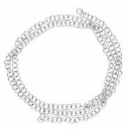 Stainless steel findings jump ring Silver