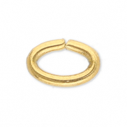 Stainless steel findings jump ring oval Gold