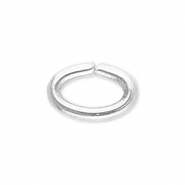 Stainless steel findings jump ring oval Silver