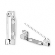 Stainless steel findings brooch pin Silver