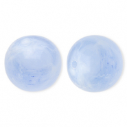 20 mm acrylic beads round Blue-Marble