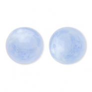 16 mm acrylic beads round Blue-Marble