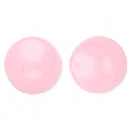16 mm acrylic beads round Pink-Marble