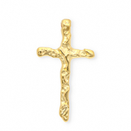 DQ&reg; European metal charms cross Goud (Nikkelvrij)