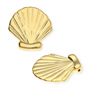 DQ&reg; European metal charms shell Goud (Nikkelvrij)