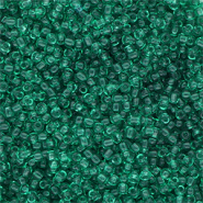 Glass&nbsp;seed&nbsp;beads&nbsp;8/0&nbsp;(3mm) Transparent Green