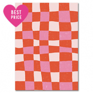 BY31&reg; Jewellery cards cubes Red-Light Pink-White