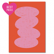 BY31&reg; Jewellery cards oval Red-Light Pink