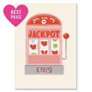 BY31&reg; Jewellery cards "Jackpot" Off White-Red-Pink
