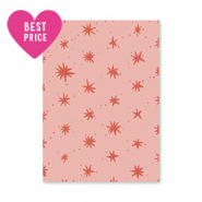 Jewellery cards stars Pink-Red
