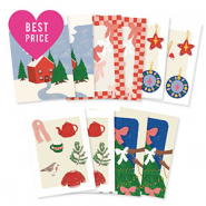 Jewellery cards assorted Christmas Multicolor