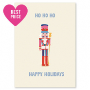 Jewellery cards "HO HO HO" Off white-Red-Blue