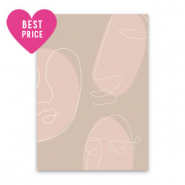 Jewellery cards faces Light Pink-Rose