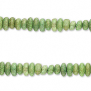 Beads Ceramic pebble-shaped Forest Green