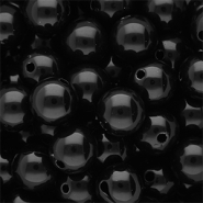 14 mm DQ acrylic beads shiny Black