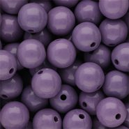 12 mm DQ acrylic beads shiny Purple Haze 18-3718 Tcx