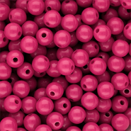 8 mm DQ acrylic beads shiny Rose Violet 17-2624 Tcx