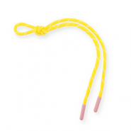Keychain paracord Yellow-White-Light Pink