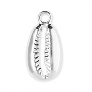 Metal charms cowrie Silver