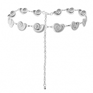 Hip chain shells Silver