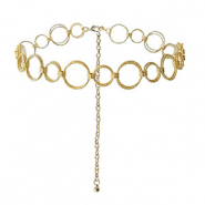 Hip chain double ring Gold