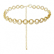 Hip chain double ring Gold