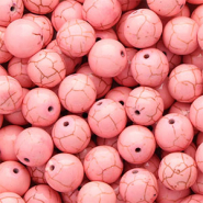 Beads Ceramic 12mm Pink