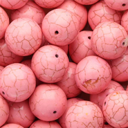 Beads Ceramic 20mm Pink