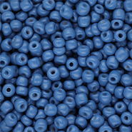 Glass seed beads 6/0 (4mm) Blue