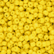 Glass seed beads 6/0 (4mm) Yellow