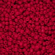 Glass seed beads 8/0 (3mm) Red