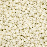 Glass seed beads 8/0 (3mm) Off White