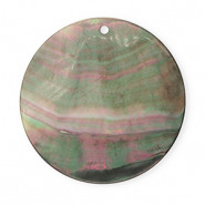 Shell pendants specials round Dark Grey